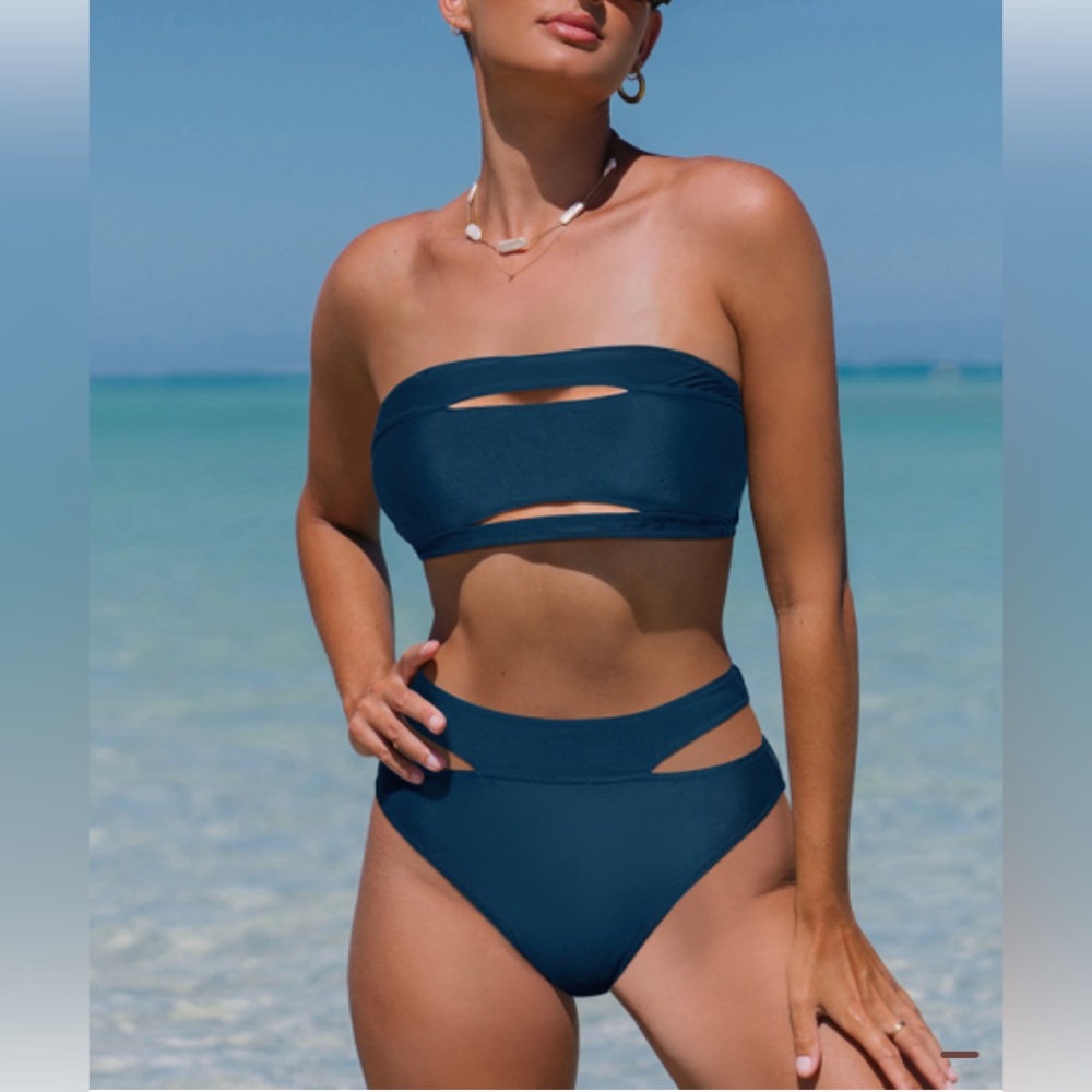Blue bikini